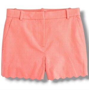 J. CREW | 98% COTTON BLEND SCALLOPED HEM SHORTS -NWOT!